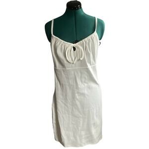 Forever21+ White Summer Dress Milkmaid Cottage size 0X Coquette Babydoll